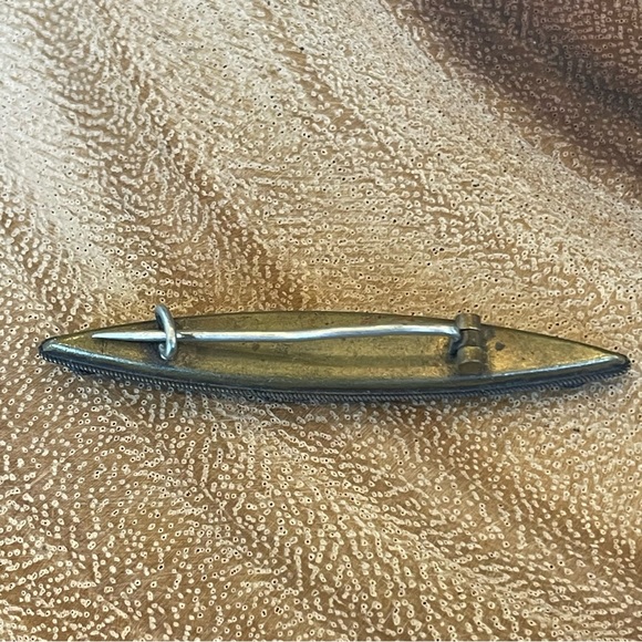 Antique Victorian Micro Mosaic Bar Pin Brooch C Clasp OOAK Unique 2.25” Long - Picture 11 of 14